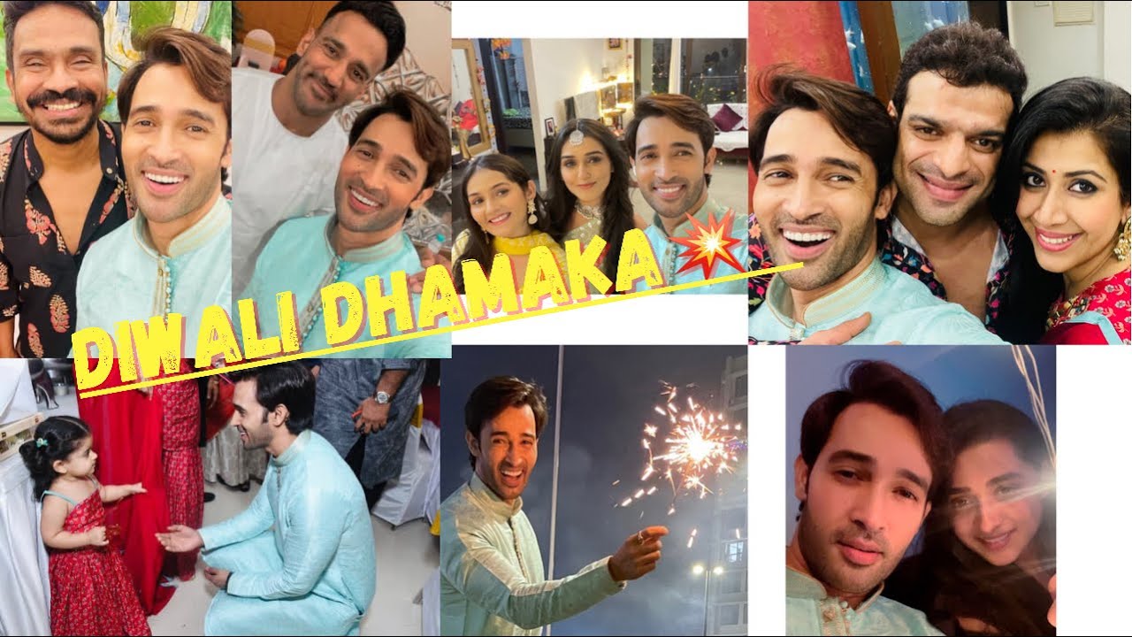 Diwali celebrations with friends 🪔🥰@SharmaSisters  #karanpatel #ankita #diwali #festival #bts