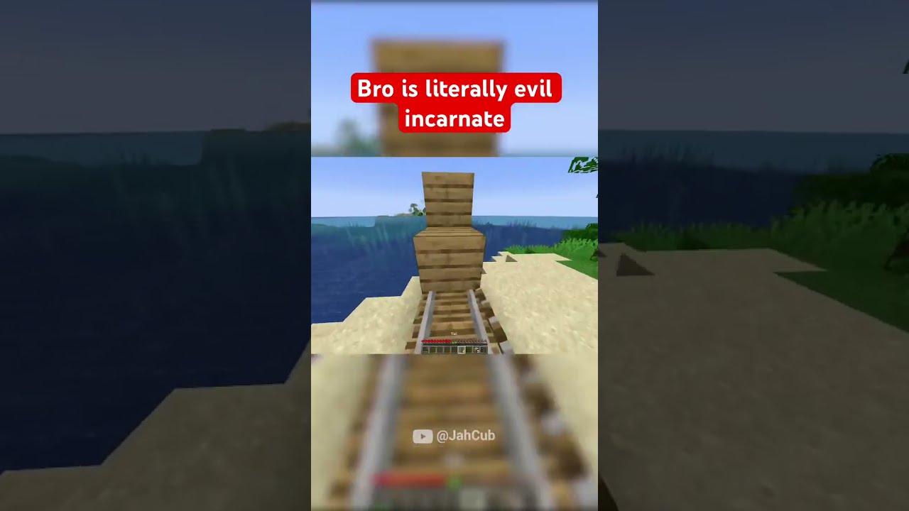 Bro Is Evil In Minecraft