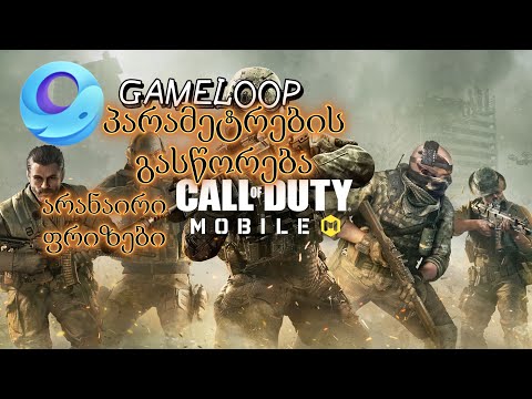 GAMELOOP პარამეტრების გასწორება