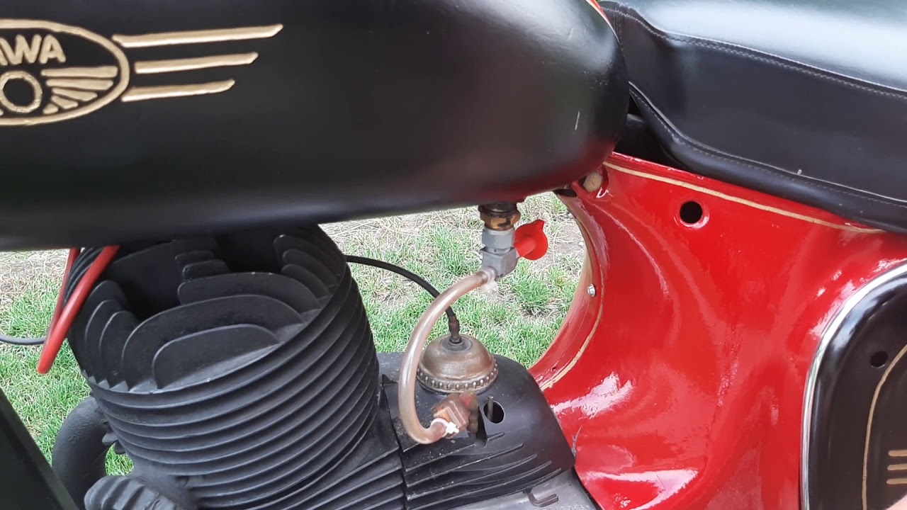 Jawa 250 kyvačka start