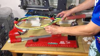 Super Stringerガット張り機の動作確認。販売しております！ストリング