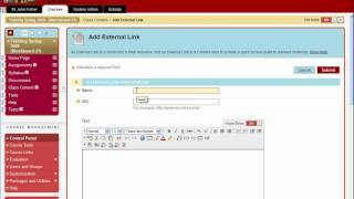 Adding External Links