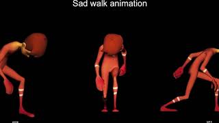 Sad Walk Cycle Animation