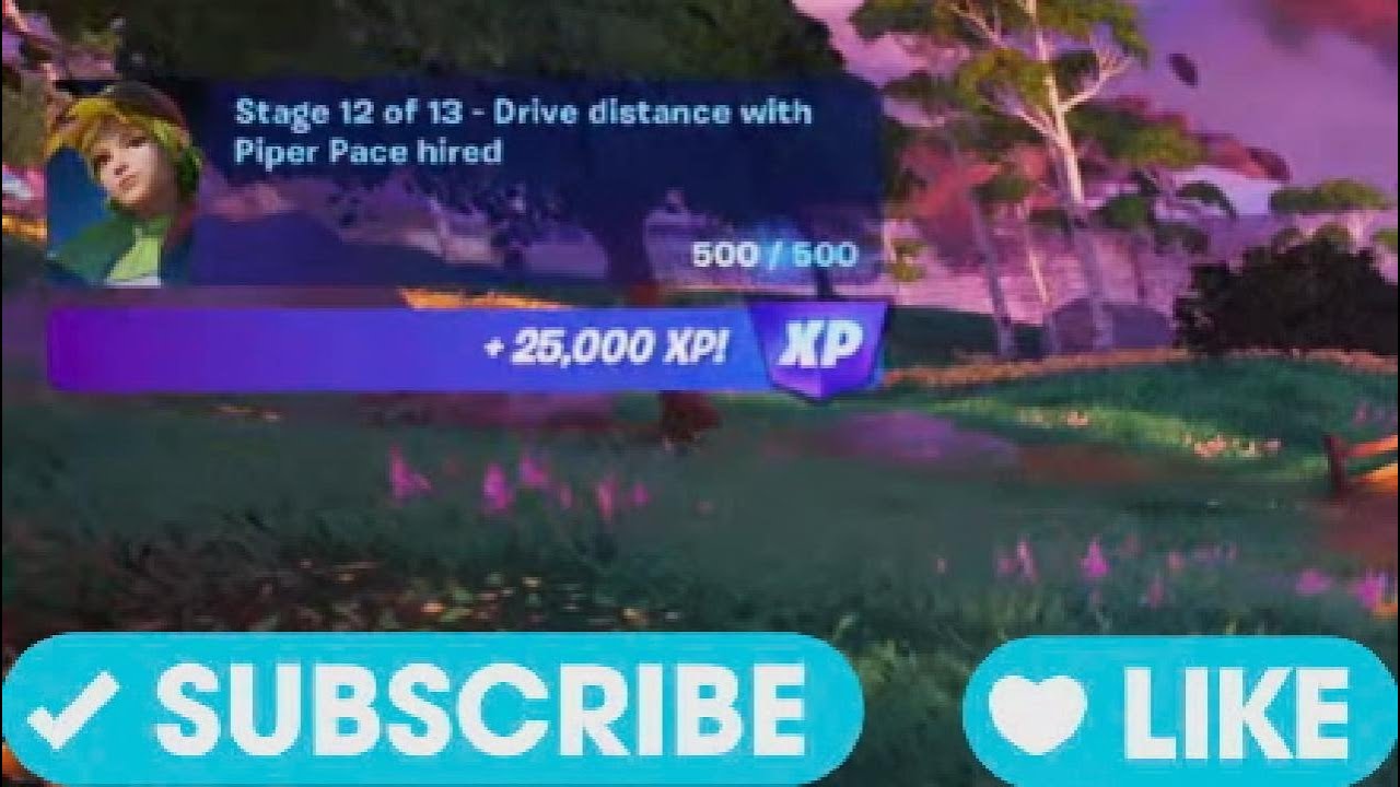Drive Distance with Piper Pace Hired - Fortnite