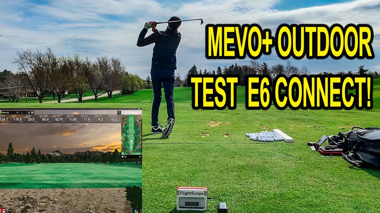 Flightscope Mevo+ Outdoor Review FIRST TEST Review using E6 Connect