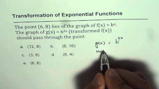 11 Transformation of Exponential Function Horizontal Compression