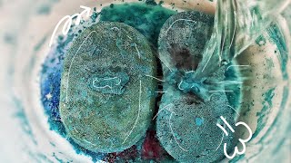 Rinsing Dry Pastey Sponges in Hot Water | TheArtOfFoam