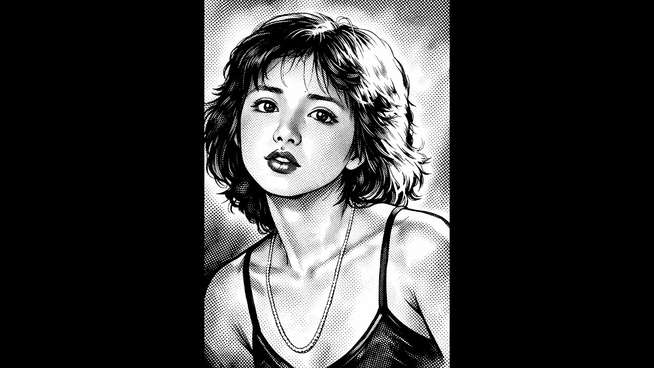 高田みづえ 似顔絵 - YouTube