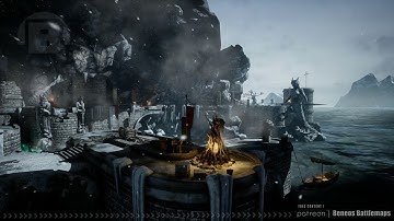 Snow Cave Harbour Pier | Beneos Battlemaps Animated RPG Maps