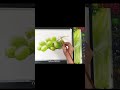 #shorts Basic Fruit Watercolor - Green Grape (color name view) NAMIL ART