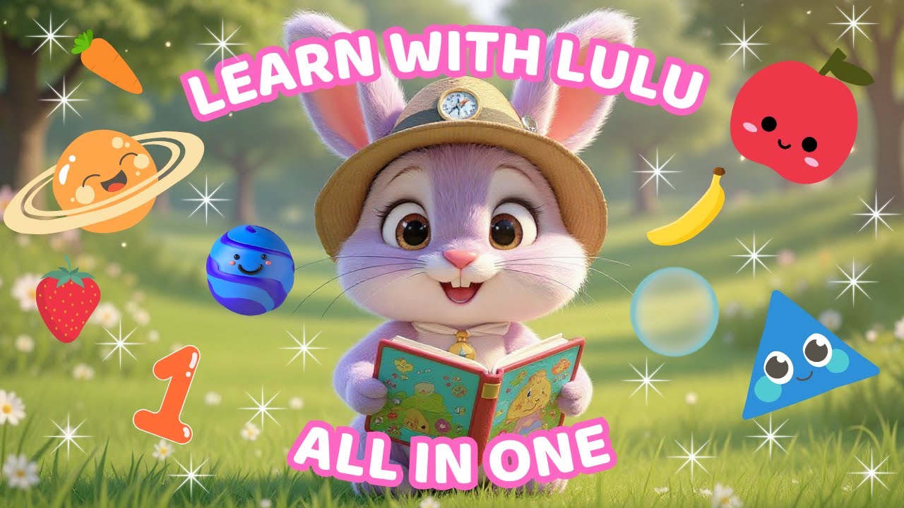 Lulu the Bunny — Mega Learning Video: Shapes, Counting & Planets - YouTube