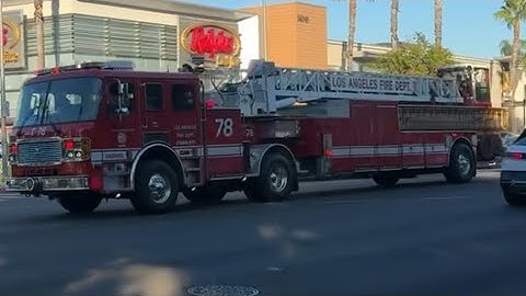 LAFD Truck 78 responding