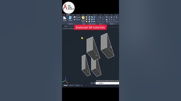 Autocad 3d Basics Part 6 | Autocad for beginners | #shorts #autocad #abcadworld