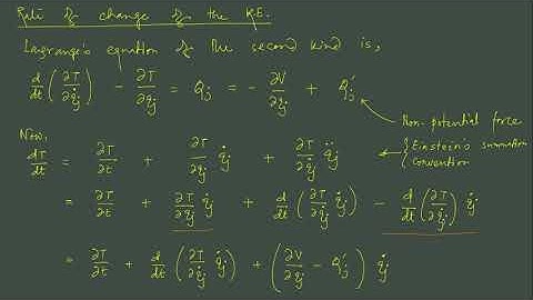 Lecture 8: Lagrangian Dynamics Part II
