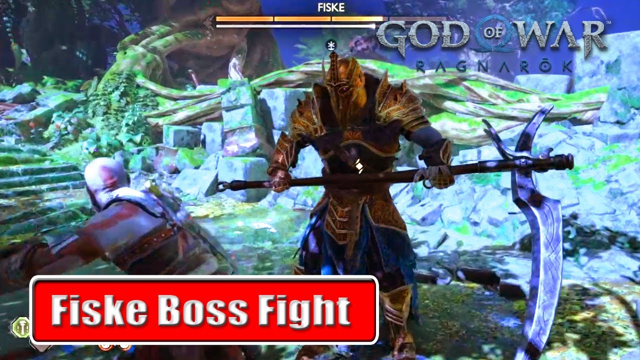 God of War Ragnarök | FISKE BOSS FIGHT - YouTube