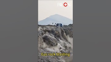 Gas rock blasting systems for mines where explosives are prohibited or expensive