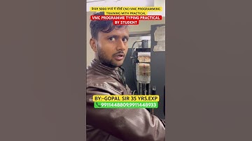 VMC PROGRAMME TYPING PRACTICAL BY STUDENT #cnc #vmc #machine #programming #shorts #practice