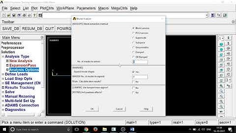 ANNA UNIVERSITY SIMULATION LAB-ANSYS APDL: Modal Analysis of a Fixed Beam