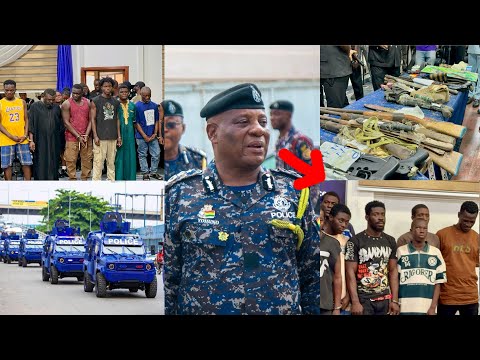 Ghana police arrest 32 Nigerian & Ghana notorious robbers including a 14yr boy in a deadly operation
