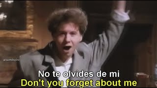Simple Minds - Don't You (Forget About Me) Lyrics English - Español Subtitulado