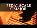 How to Play the C Major Scale with the Pedals on the Organ (Vidas Pinkevicius)