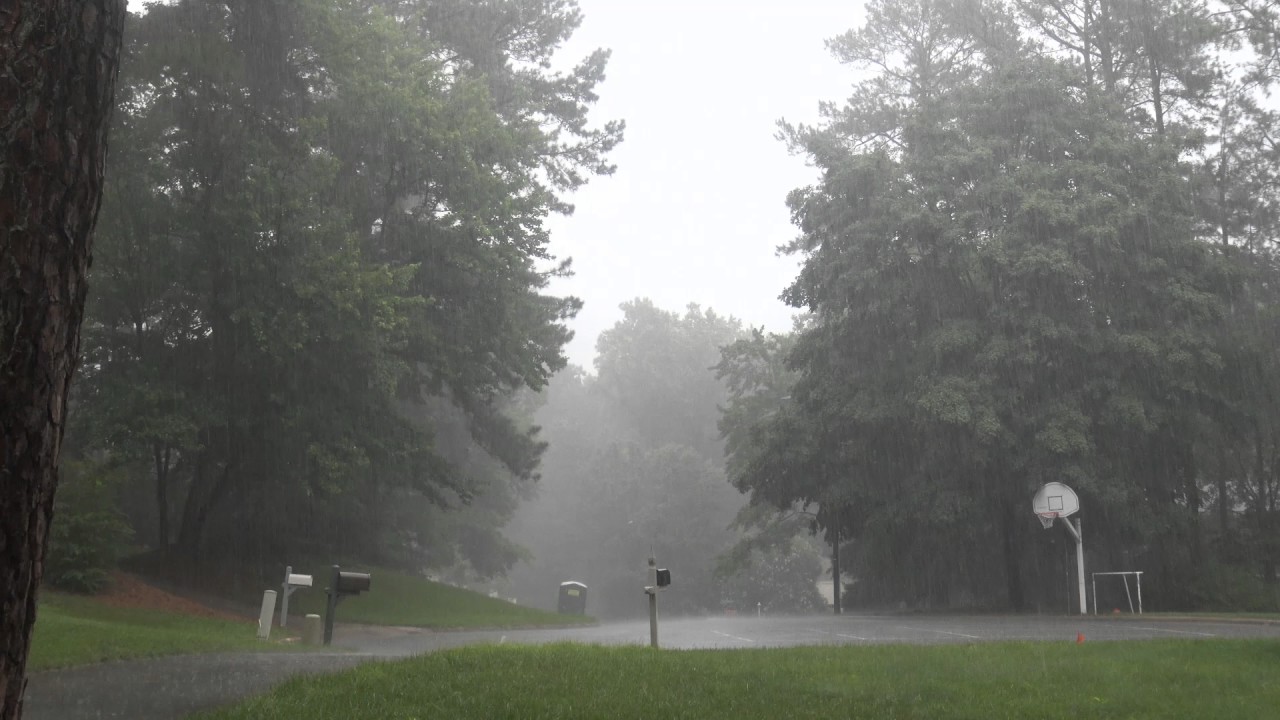 Rain with Thunder in North Raleigh NC today YouTube