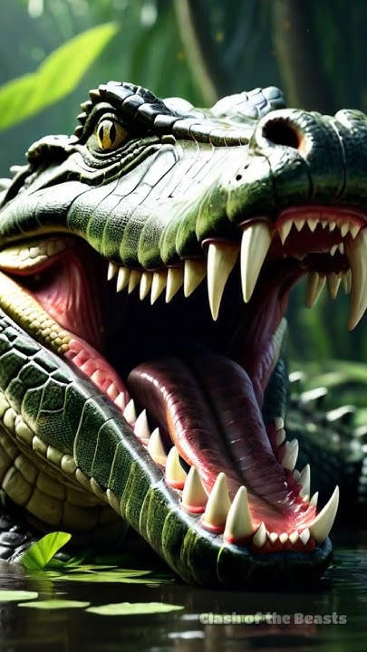 Green Anaconda vs. Nile Crocodile: Swamp Showdown - YouTube