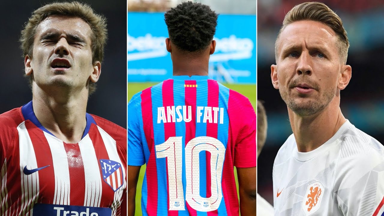 Griezmann leaves Barcelona, Luuk De Jong joins - ANSU FATI NEW NUMBER TEN!