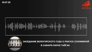 Заседание Белогорского суда о покусе Соломиной в сафари-парке Тайган 03.07.20 (аудио)