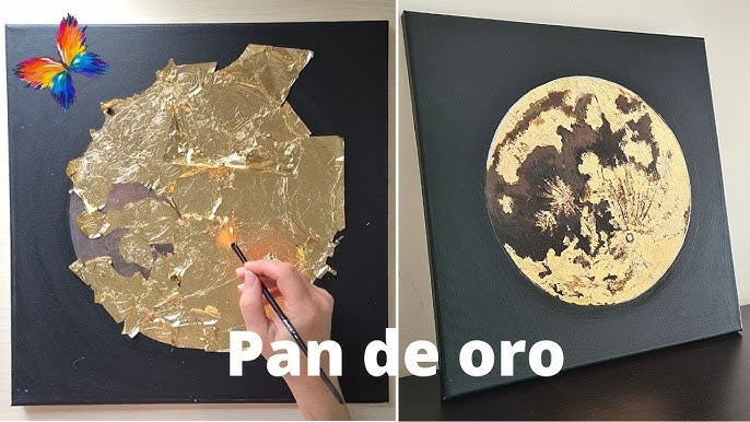 Aplicar pan de oro/ Apply gold leaf ➖➖➖➖ Decorar con pan de oro tus ma