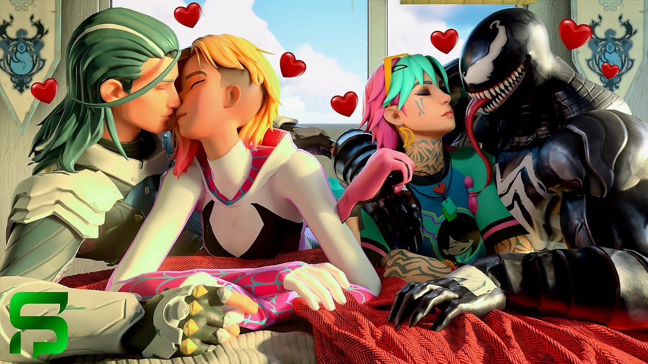 The Ageless & Venom SWAP GIRLFRIENDS for 24 HOURS... A Fortnite Short Film