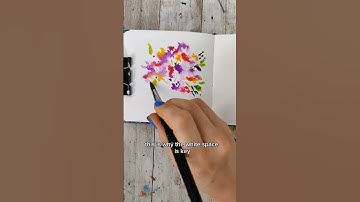 I love how this painting always turns out different even with the same colors. #watercolor