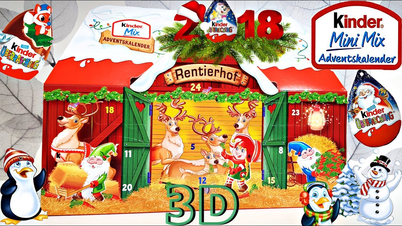 Kinder Mix Advent Calendar 2018! First 3D Advent HOUSE in world! - YouTube