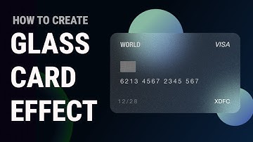 How to create glass card effect in adobe xd | Adobe XD tutorial