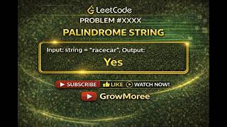 👉 Palindrome String 🔥 | GFG DSA Problem Explained in Hindi