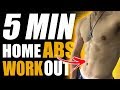 5 MIN Home ABS Workout (FOLLOW ALONG) | Get RIPPED for Summer #1 | 2018