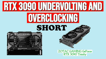 5 STEPS - Undervolt and Overclock RTX 3080 and RTX 3090 (1 minute) #shorts