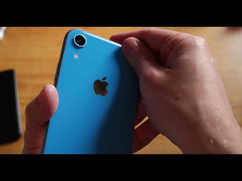 D  ballage de l iPhone Xr Bleu