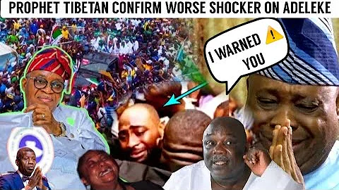 DAVIDO CRY OUT FOR HELP AS UNCLE GOV ADELEKE CONDITION CR!T!CAL....prophet tibetan