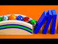 AMAZING Domino &amp; Marble Tricks! (ft. Jelle&#39;s Marble Runs)