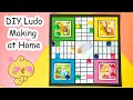 How to make a ludo game at home||homemade game||quarantine games||😍 Sajal&#39;s art