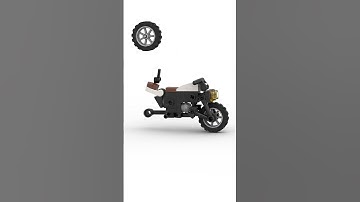 Lego motorcycle MOC - Speed Build Animation