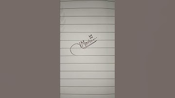 Signature of name Maria. #signature #handwriting #youtube #youtubeshorts #art #calligraphy #cursive