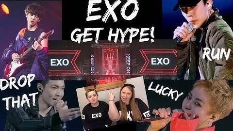 Baby EXO-L reacts to EXO - Drop That, Keep on Dancing, Lucky & Run Live