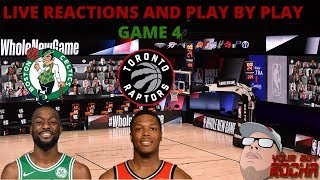 Toronto raptors vs boston celtics live reactions and play by play(game
4)