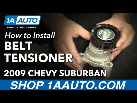 How to Install Replace Serpentine Belt Tensioner 2009-13 Chevy Suburban 1500