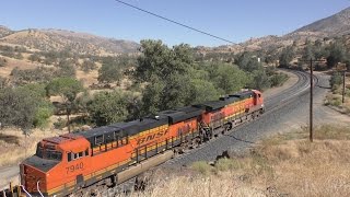 Trains on Tehachapi in September 2016 - 4K