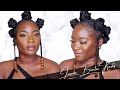 COMING TO AMERICA INSPIRED JUMBO BANTU KNOTS FOR 4B/4C NATURAL HAIR 😍👑 - (Protective Styles)
