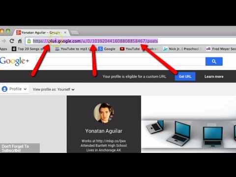 Google Plus Custom URL