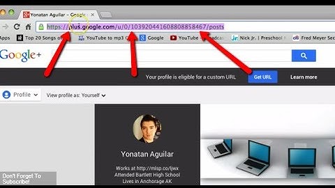 Google Plus Custom URL